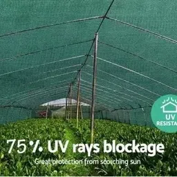 premiumshadenet Green Net 75% 10 x 5 Foot Portable Green House image 2