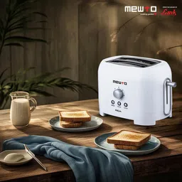 mewto Riga Pop-up toaster with Reheat and defrost function 750 W Pop Up Toaster image 2