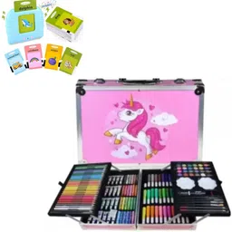 joyful journey Deluxe Unicorn Art Kit 145 Pcs – Premium Drawing Set + [Free Flash card]-picture-34
