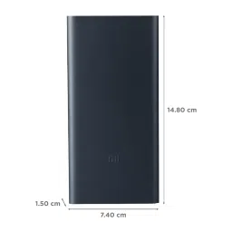 xiaomi Mi 10000 mAh 18W Fast Charging Power Bank (1 Micro USB Type B, 1 Type C & 2 Type A Ports, Aluminium Casing, Two Way Fast Charging, Black) image 2