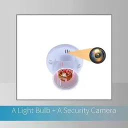 SKY HUB 4K HD WiFi 1080p Wireless Spy Cam Mini Bulb Holder Best Hidden Security Camera Security Camera image 2