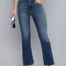 levi's Women Boot-Leg High Rise Blue Jeans-picture-28