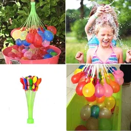 aganta Solid Bunch 111 Holi Balloons Easy Quick Start Splash Party with Kids Pani Ke Gubbare Magic Balloon image 4