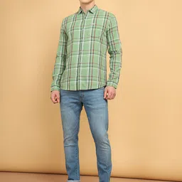 Wrangler Tartan Checked Spread Collar Long Sleeve Pocket Cotton Casual Shirt-image-29