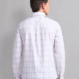 AD By Arvind Men Slim Fit Opaque Checked Casual Shirt image 3