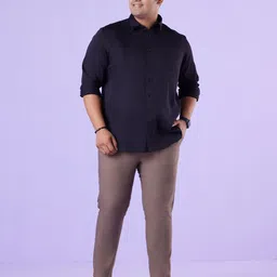 Big Hello - The Plus Life Spread Collar Long Sleeves Satin Casual Shirt image 5