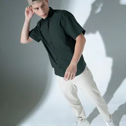 Hubberholme Button-Down Collar Pure Cotton Oversized Casual Shirt-picture-10