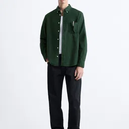 MISCHIEF MONKEY Men Classic Tailored Fit Opaque Casual Shirt image 3