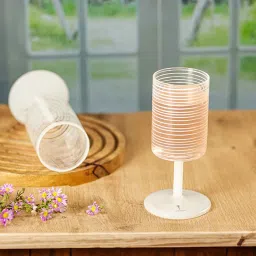 trovea's String Liner Wine Glass With White Stem 140 Ml (Set Of 2) image 1