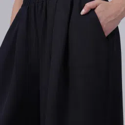 Shein Ankle Length High Rise Pleated Flared Fit Culottes image 5