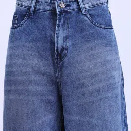 Shein Full Length Mid Wash Fixed Waist Jeans image 5