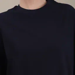 Shein Drop Shoulder Typographic Back Print Crew Tshirt image 5