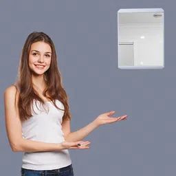 urban choice TrueLook Mirror Cabinet, Accessories Organizer With Mirror, Strong 1 Shelf Bracket image 2