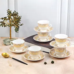 u.p.c. Bone China Cups and Saucers Premium design Set of 6 Cup & Saucer set for Kitchen & Dining-picture-20