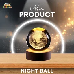 kidzavia Crystal LED Night Lamp for Bedroom Night Lamp image 3