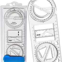 artistery Durable & Long Lasting Multifunctional Geometric Ruler,Student &Office Use Ruler-picture-48