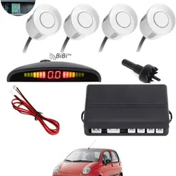 aarsh store Universal 4 White Reverse Parking Sensor-AF25N130 Universal 4 White Reverse Parking Sensor-AF25N130 Parking Sensor-picture-14