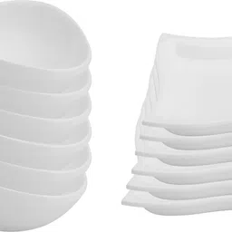 neena crockeries Plastic Sauce Bowl Acrylic PVC Free Unbreakable Food Grade Oval Bowl and Semi Square Dip-picture-23