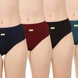amul comfy Pack of 4 Women Hipster Multicolor Panty-picture-10