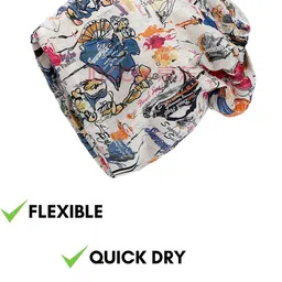 YOUSTYLO Unisex Printed Soft Cotton Slouchy Beanie Cap image 3