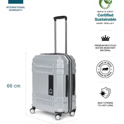 uppercase Textured Hard-Sided Medium Trolley Bag image 4