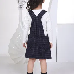 Peppermint Girls Checked Pinafore Dress image 5