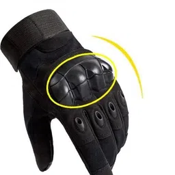 gymwar Full-Finger Biker Hard Knuckle Protection Gloves, Touchscreen Comfortable Riding Gloves image 2
