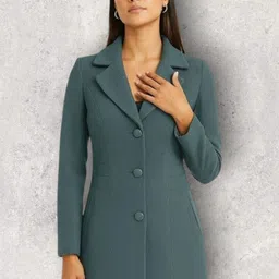 pepzoo Women Solid Double Breasted Casual Blazer-picture-29