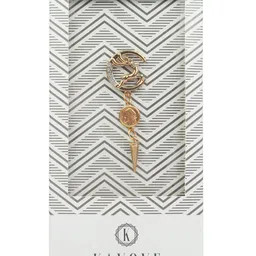 Kavove Men Deer Circle Stone Studded Statement Brooch image 4