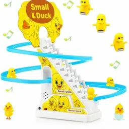 bhuvienterprises 3 Duck Toy for Kids Stair-Climbing Escalator with L&M | Perfect For Gift-picture-30