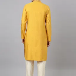 TheEthnic.Co Striped Thread Work Pure Cotton Kurta With Pyjamas image 5