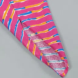 Rangpur Girls Leheriya Printed Gotta Patti Pure Cotton Kurta with Dhoti Pants image 5