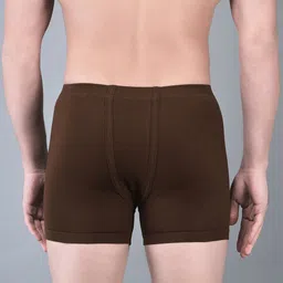 Dollar Bigboss Men Solid Pack of 7 Combed Cotton Plush-Backed Waistband Trunk image 3