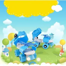 Quad Roller Skates for Kids Age Group 5-12 Years Adjustable Inline Skating Shoes In-line Skates - Size Free UK-image-52