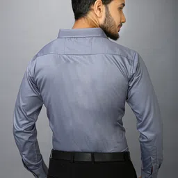 fab empire Men Regular Fit Solid Spread Collar Formal Shirt image 2