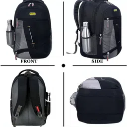 sbcollection Large 32 L Laptop Backpack Stylish 5 Zipper Compartment for Daily Use Tough Quality, Splash and Dust Proof image 3