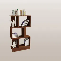 holzberry Engineered Wood Open Book Shelf image 2