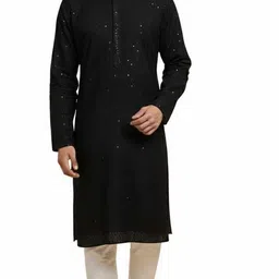 jaitik Men Cotton Blend Kurta Pyjama Set-picture-34