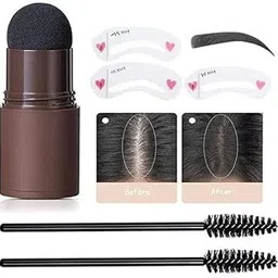 bigbalist Hairline Powder Forehead & Temple Shadow Trimming Hair Powder P-21 Soft Powder , Black image 3