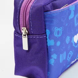 max Girls Blue Printed Travel Pouch image 5