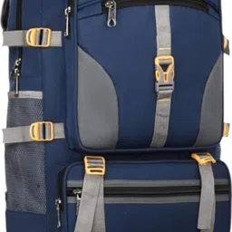 kyros traking Expandable Travel Outdoor Sport Camping Hiking Trekking Bag Rucksack -90L(Black) Waterproof Backpack image 5