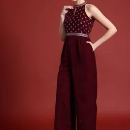 anouk Embroidered Women Jumpsuit image 3