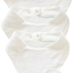 minku creations Double Layer Crinkled Muslin Bibs ,Breathable Baby Bibs for Teething & Feeding-picture-10