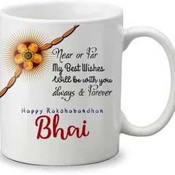 Happy Rakshabandhan ,Rakhi Cup Gift for Sister/Brother ,Rakhi D127 Ceramic Coffee Mug-image-11