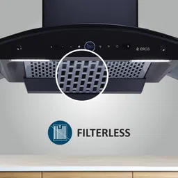 elica PRO PLUS FL BLDC HAC LTW 90 MS NERO Auto Clean Wall Mounted Black 1600 CMH Chimney image 3