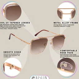 aislin UV Protection, Gradient Wayfarer Sunglasses (56) image 3