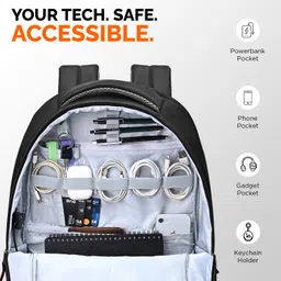 skybags Large 35 L Laptop Backpack Propack Max 17 Inch Compatible Laptop Backpack | USB Charging Port & Rain Cover image 4