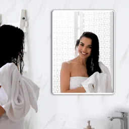 krelix 12 × 18 in Frameless Wall Mirror Bathroom Mirror image 2