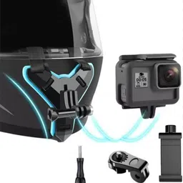 rgv Helmet Mount (Helmet Chin Strap Mount For Mobile / GoPro / SJCAM / Insta 360) Helmet Mount image 2