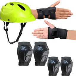 prikli Protective Guard Kit blue Cycling Set 7 in 1 SMALL SIZE 6- 10 YEAR Cycling Skating Kit-picture-38